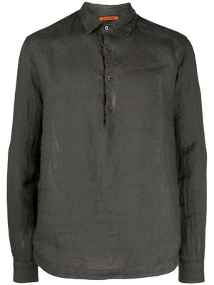 Barena Pavan classic-collar linen shirt - Grey