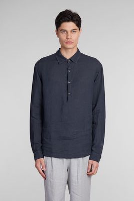 Barena Pavan Shirt In Blue Linen