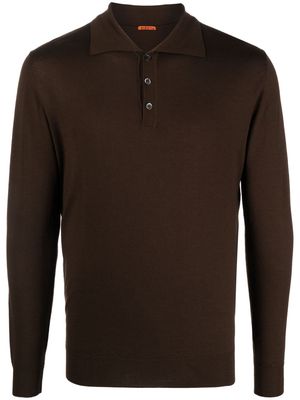 Barena Pevaron fine-knit polo shirt - Brown