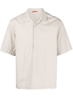 Barena placket-detail poplin shirt - Neutrals