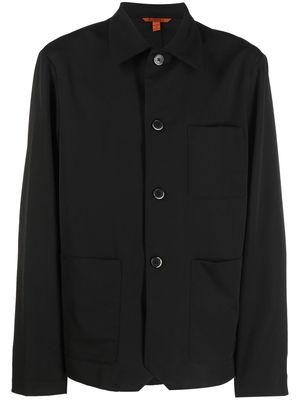 Barena pointed buttoned shirt jacket - Black
