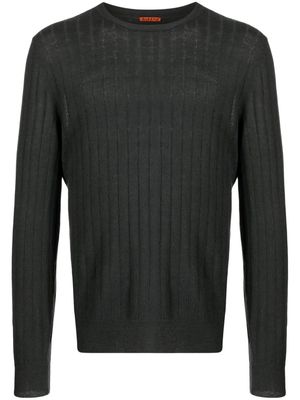 Barena ribbed-knit linen-cotton jumper - Grey