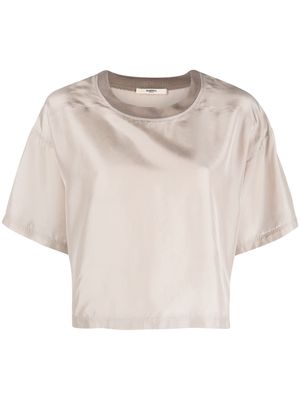 Barena round-neck cropped T-shirt - Neutrals