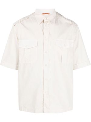 Barena short-sleeve cotton shirt - Neutrals