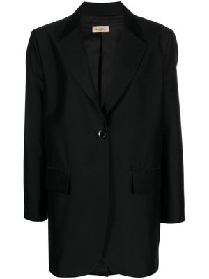 Barena single-breasted wool-blend blazer - Black