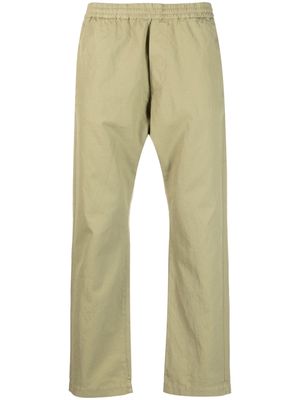 Barena straight-leg cotton-linen trousers - Green