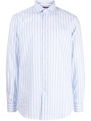 Barena striped poplin shirt - White