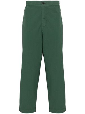 Barena tapered-leg poplin trousers - Green