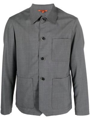 Barena textured-finish wool shirt - Grey
