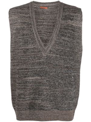 Barena V-neck sweater vest - Brown