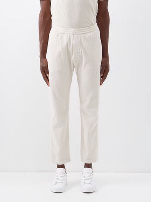 Barena Venezia - Demi Cropped Cotton-blend Corduroy Trousers - Mens - Cream