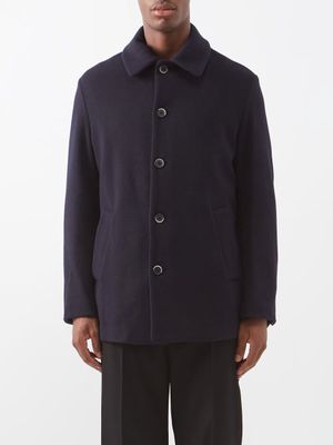Barena Venezia - Fatoto Felted Wool-blend Overcoat - Mens - Navy
