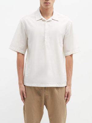 Barena Venezia - Mola Quarter-button Cotton-poplin Shirt - Mens - Cream