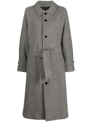 BARENA virgin wool coat - Black