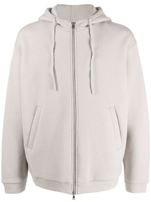Barena zip-up knitted hoodie - Neutrals