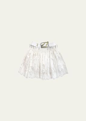 Barley Broderie Anglaise Belted Mini Skirt