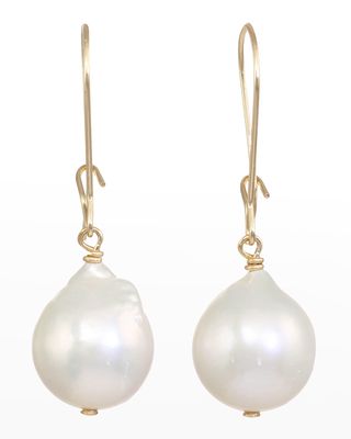 Baroque Pearl Earrings with 14k Gold Fill