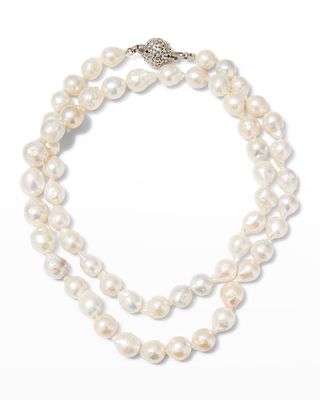 Baroque Pearl Necklace with Citrine Station