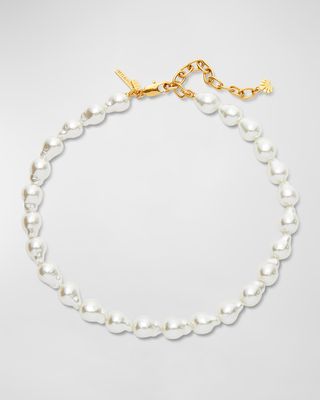 Baroque Pearly Collar Necklace