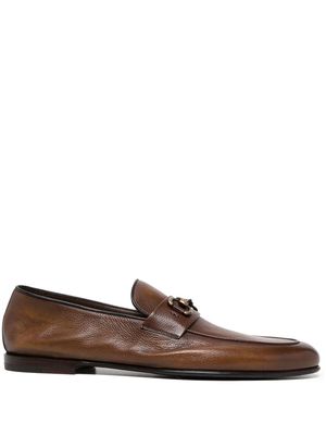 Barrett horsebit-detail leather loafers - Brown
