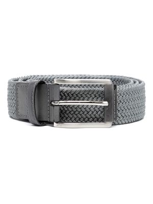 Barrett interwoven leather trim belt - Grey
