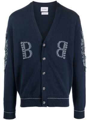 Barrie 3D-knit cashmere cardigan - Blue