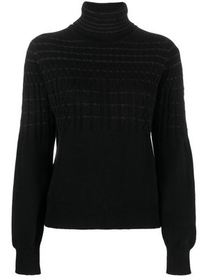 Barrie cable-knit cashmere jumper - Black