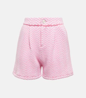 Barrie Cashmere and cotton-blend bouclé shorts