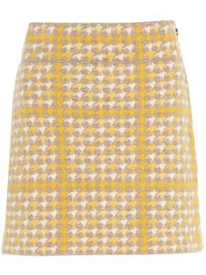 Barrie cashmere-blend miniskirt - Yellow
