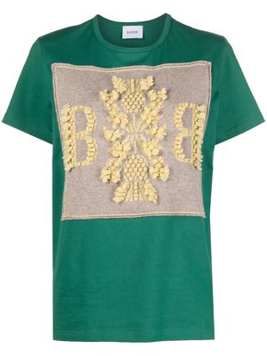 Barrie cashmere patch T-shirt - Green