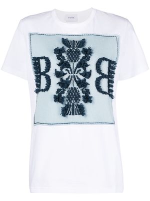 Barrie cashmere patch T-shirt - White