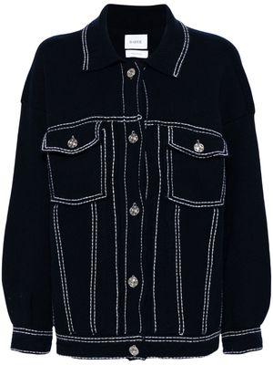 Barrie contrast-stitching denim jacket - Blue