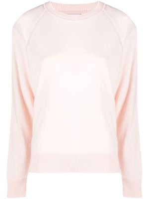 Barrie crew-neck cashmere jumper - Pink