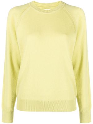 Barrie crew-neck cashmere jumper - Yellow