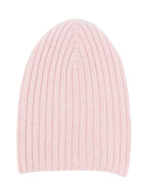 Barrie crochet cashmere beanie - Pink