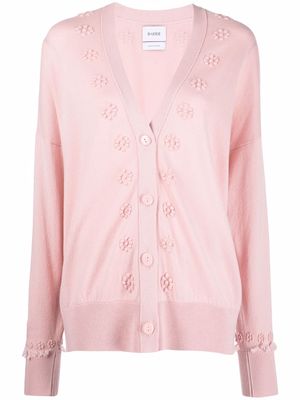 Barrie embroidered cashmere cardigan - Pink