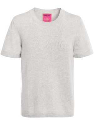 Barrie fine-knit crew-neck T-shirt - Grey