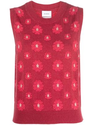 Barrie floral-embroidered vest