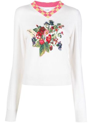 Barrie floral intarsia-knit jumper - 147