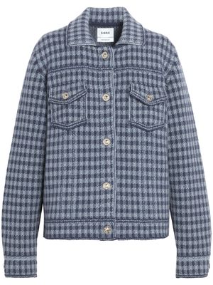 Barrie gingham cashmere-blend jacket - Blue