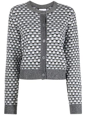 Barrie graphic-print cardigan - Grey
