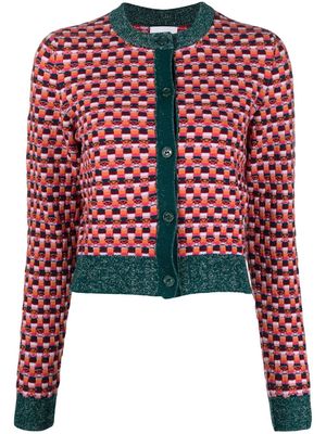 Barrie graphic-print cardigan - Pink