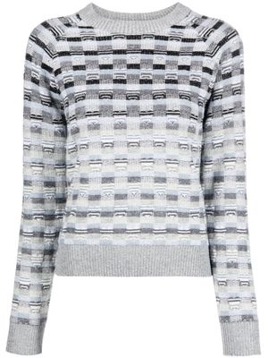 Barrie graphic-print jumper - Grey