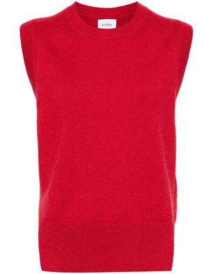 Barrie Iconic sleeveless cashmere top - Red