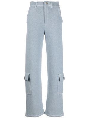 Barrie knitted cargo trousers - Blue