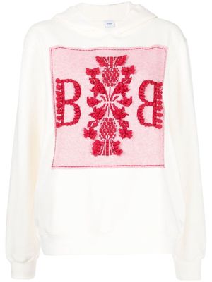 Barrie logo-patch cotton hoodie - Neutrals