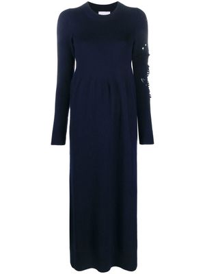 Barrie long cashmere dress - Blue