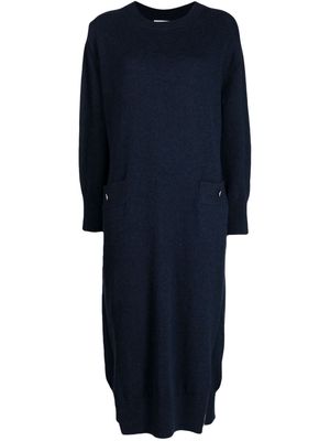 Barrie long cashmere knit dress - Blue