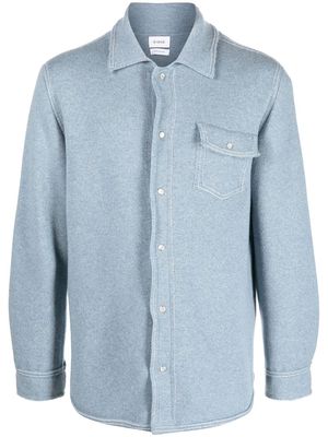 Barrie long-sleeve cashmere shirt - Blue