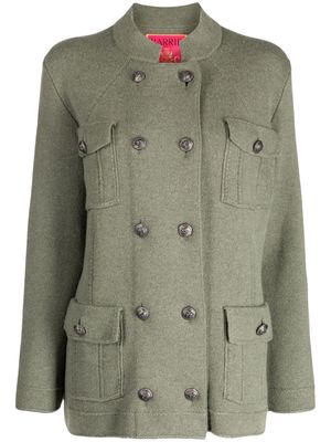 Barrie military cashmere-blend cardigan - Green